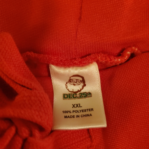 Merry Christmas ya filthy animal  lounge/sleep mens pants.Men's XXL. Red & white - Picture 2 of 6